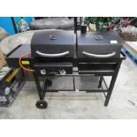 +VAT (D) Gas two burner BBQ