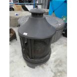 +VAT Black metal patio burner