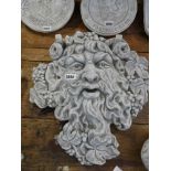 Large concrete Bacchus plaque