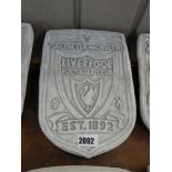 Concrete Liverpool FC plaque