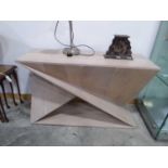 Modern geometric shaped side table