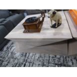Modern geometric shaped coffee table