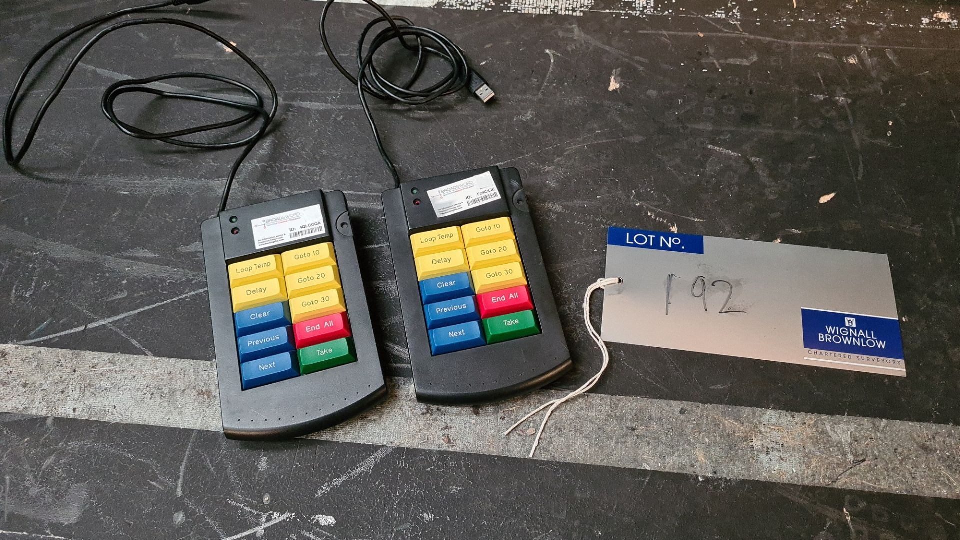 2 DT Videolabs Playback Pro 10 Key Controllers (located at Broadsword, Unit 20 Gardner Industrial