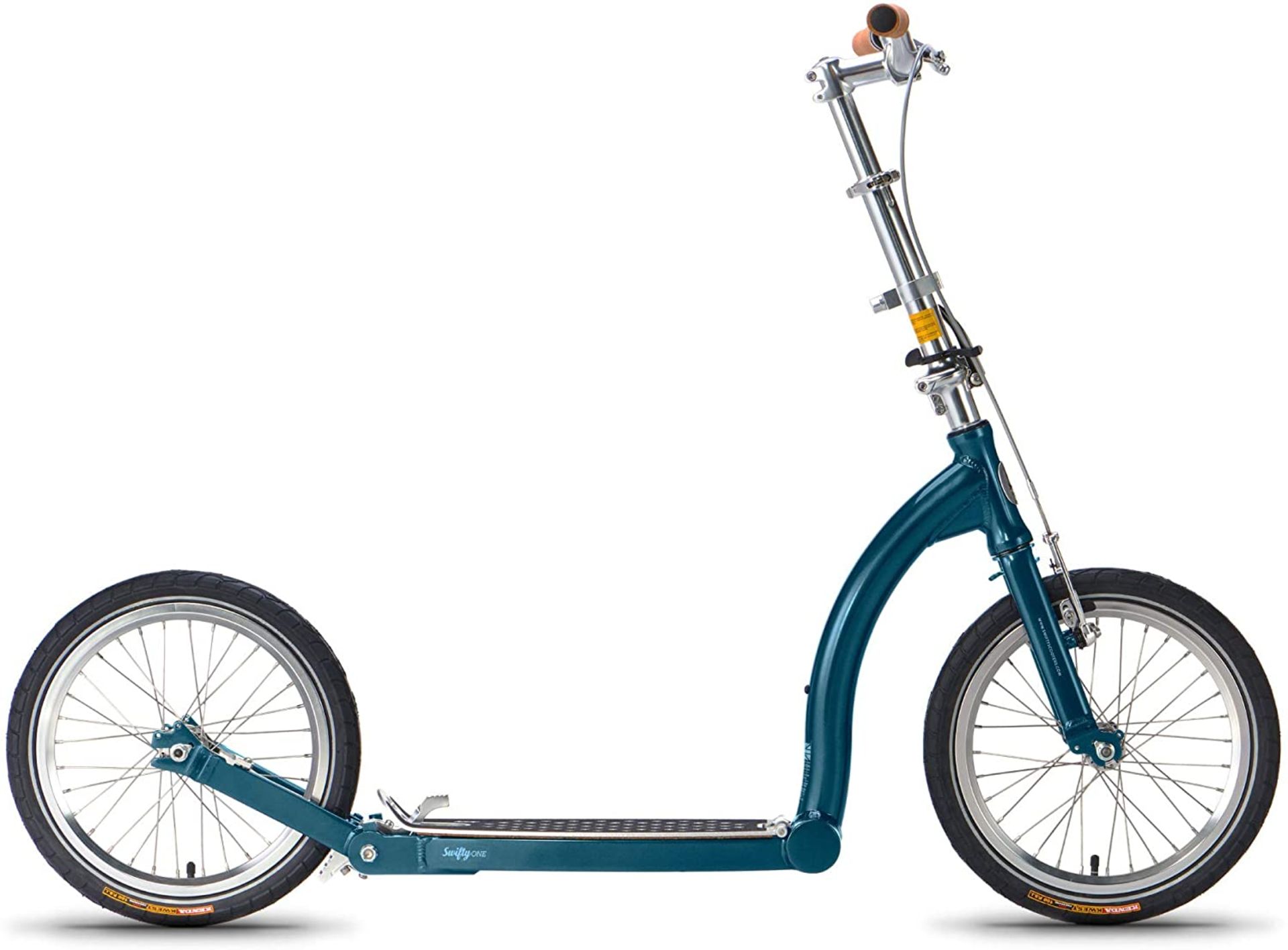 A Swifty One SWONE-AB-SL Folding Adult Kick Scooter, atlantic blue, gross weight 12.7kg No.