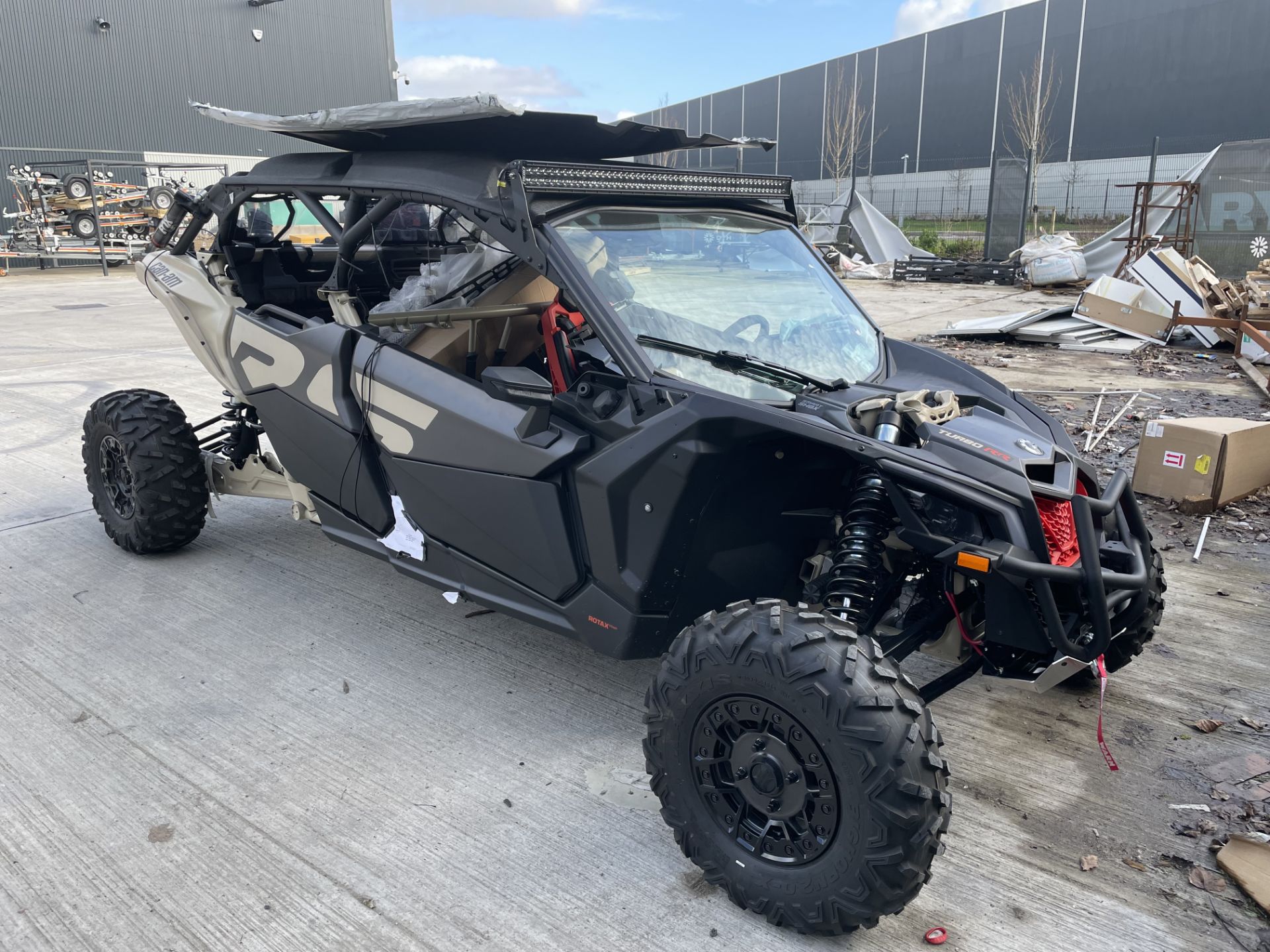 A BRP Can-Am Maverick XRS Turbo RR Off Road Utility Terrain Vehicle, no key, VIN No.