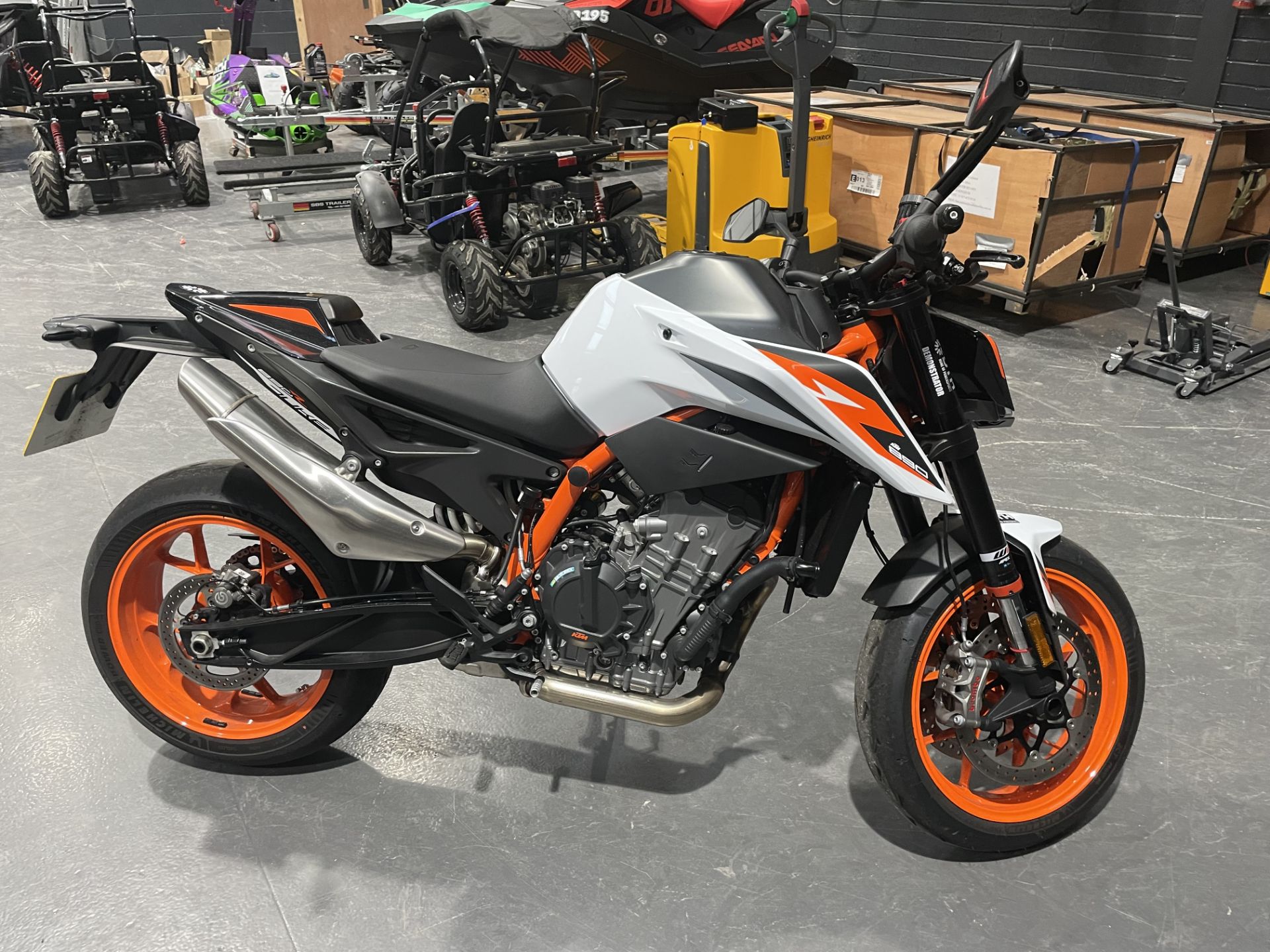 A KTM 890 Duke R Road Bike, Reg. No.ML21DSV, VIN No.VBKTU9409MM818064,V5, new lockset being