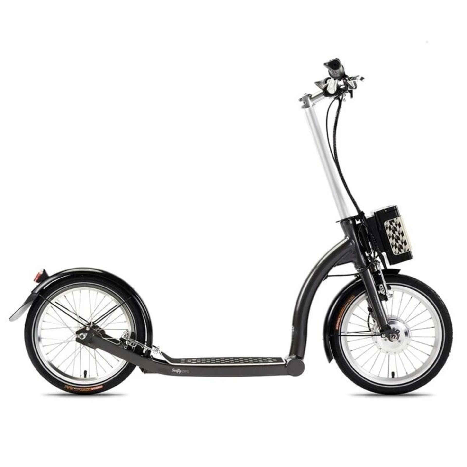 A Swifty Zero SWZRO-AN-SL-E Adult Electric Scooter, black anthracite, 250W, 25km/h, max load