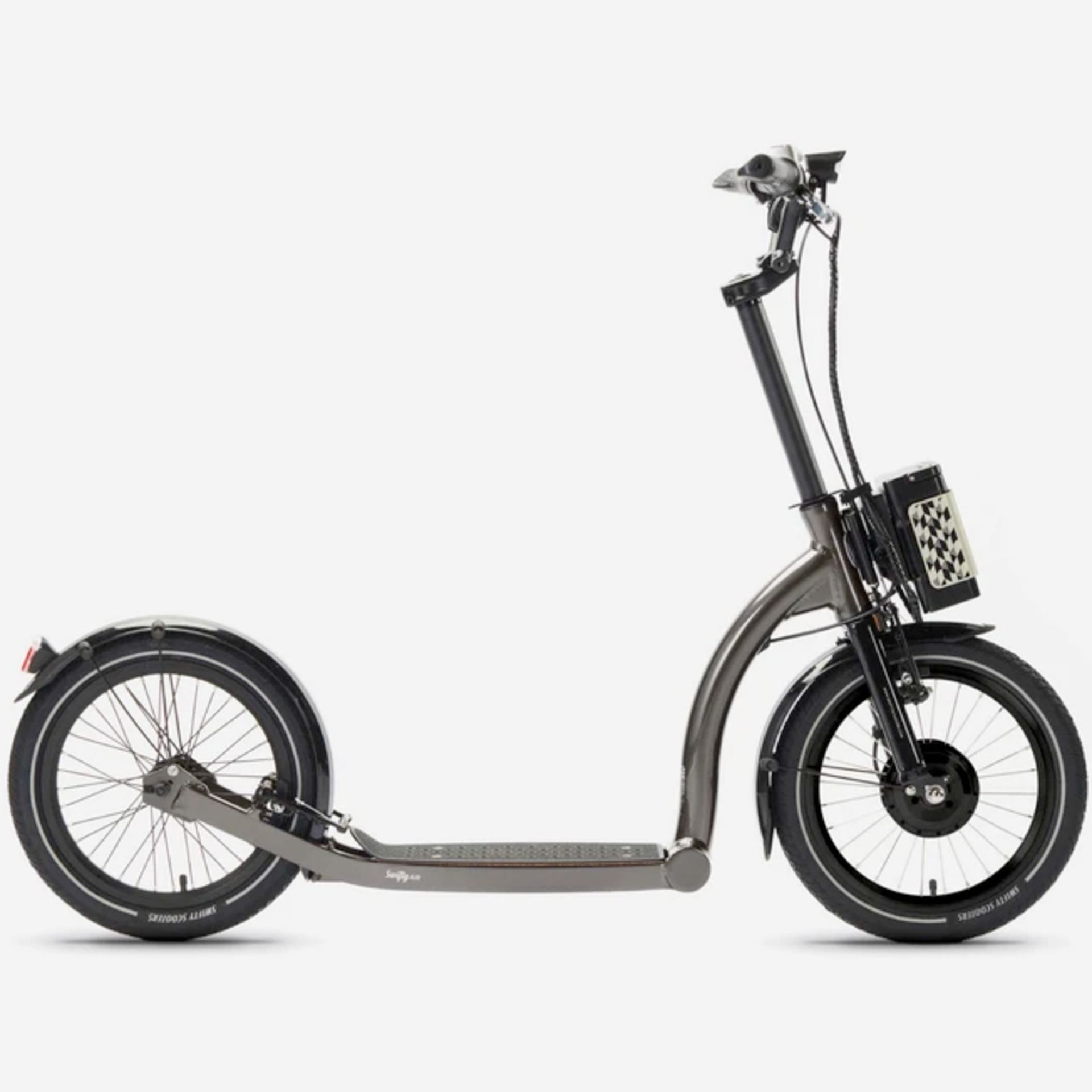 A Swifty Air SWAIR-AN-BK-E Adult Electric Scooter, black anthracite, 250W, 25km/h, max load 150kg,
