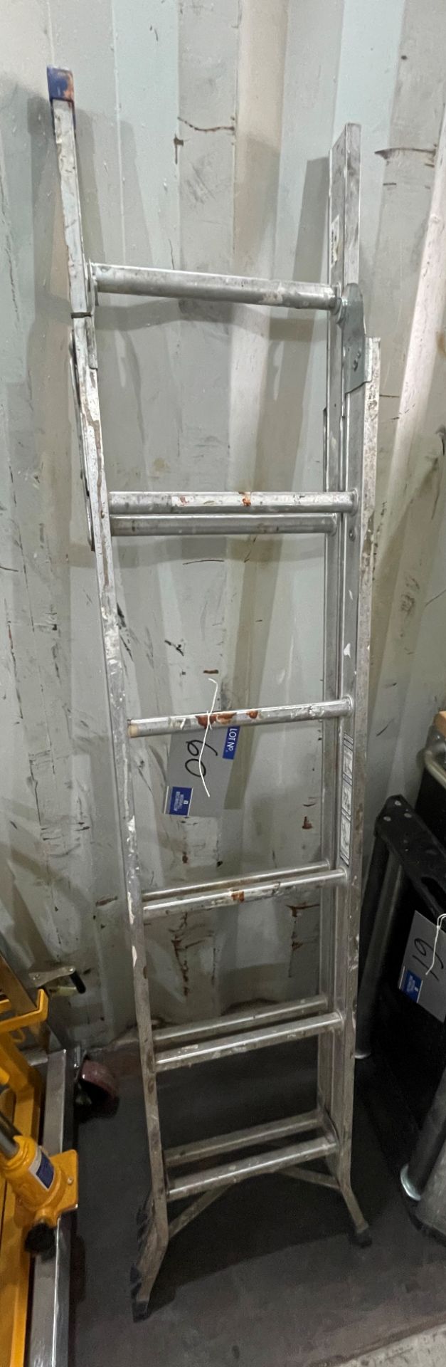 A set of Alloy 11 rung Folding Step/Stair Ladders, 130kg max (located at EMS, Yard 1A, Bradley