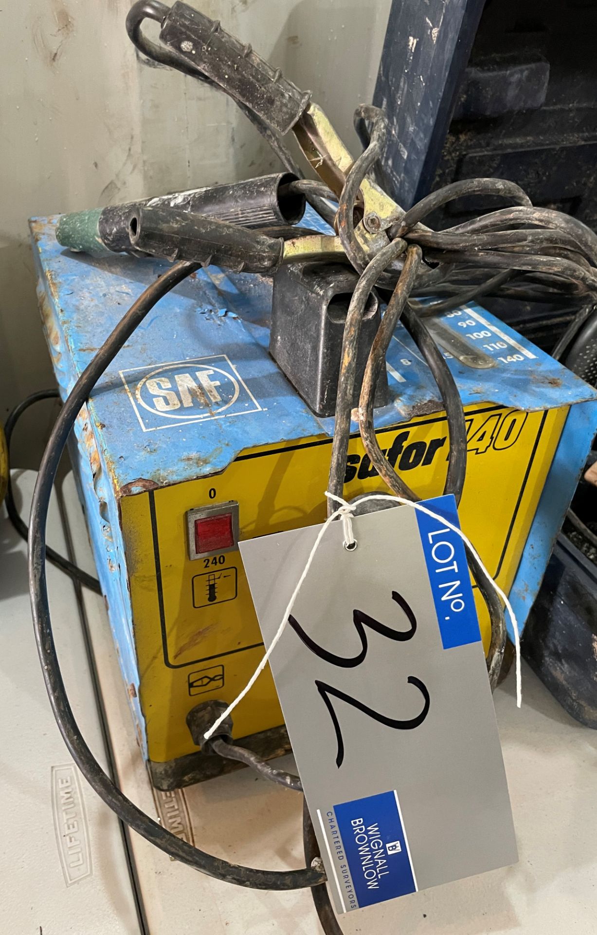 A SAF safor 140 Portable Welding Set (1ph) (located at EMS, Yard 1A, Bradley Hall Trading Estate,