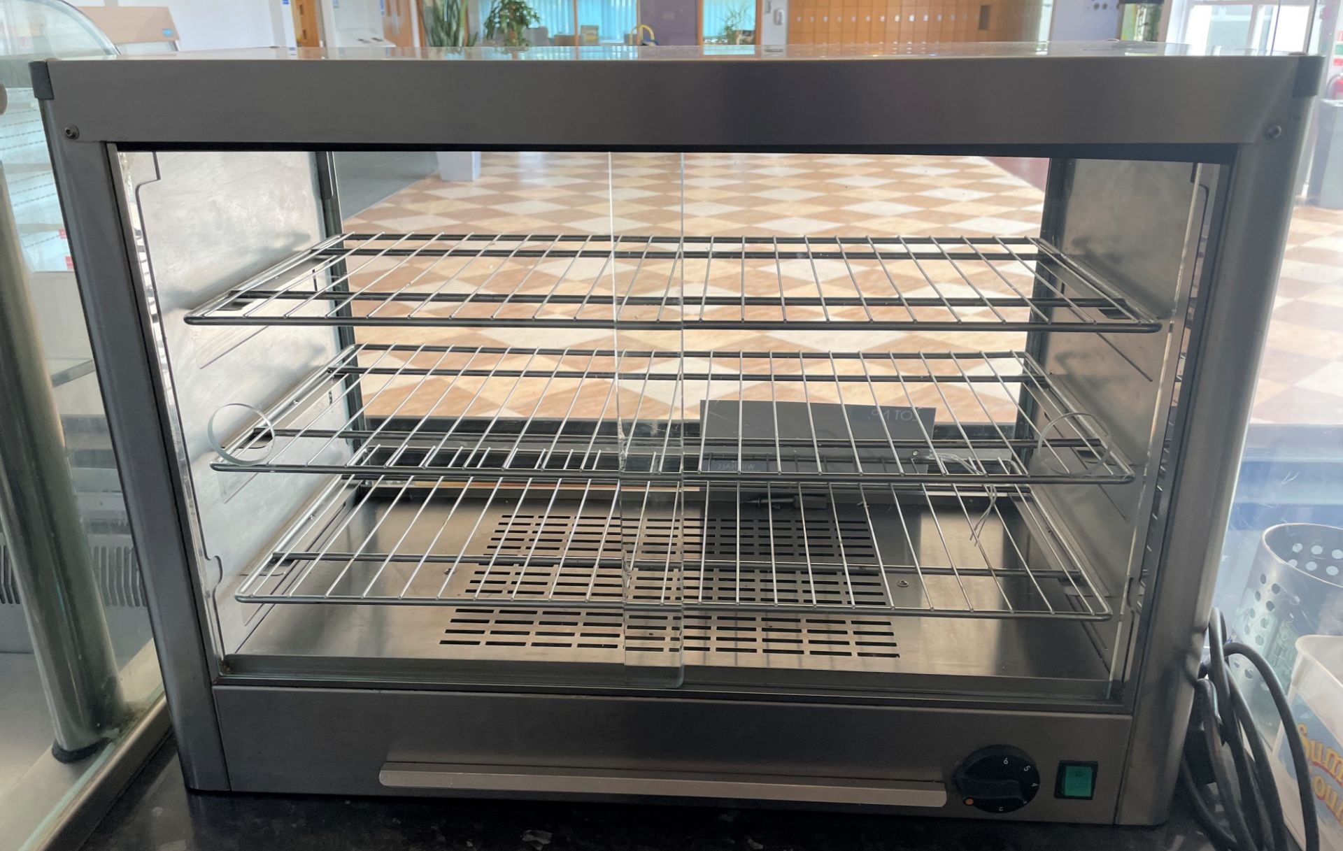 A Lincat LPW-A003 Heated Pie Cabinet No.21426794, 710mm x 330mm x 500mm h. - Image 2 of 3