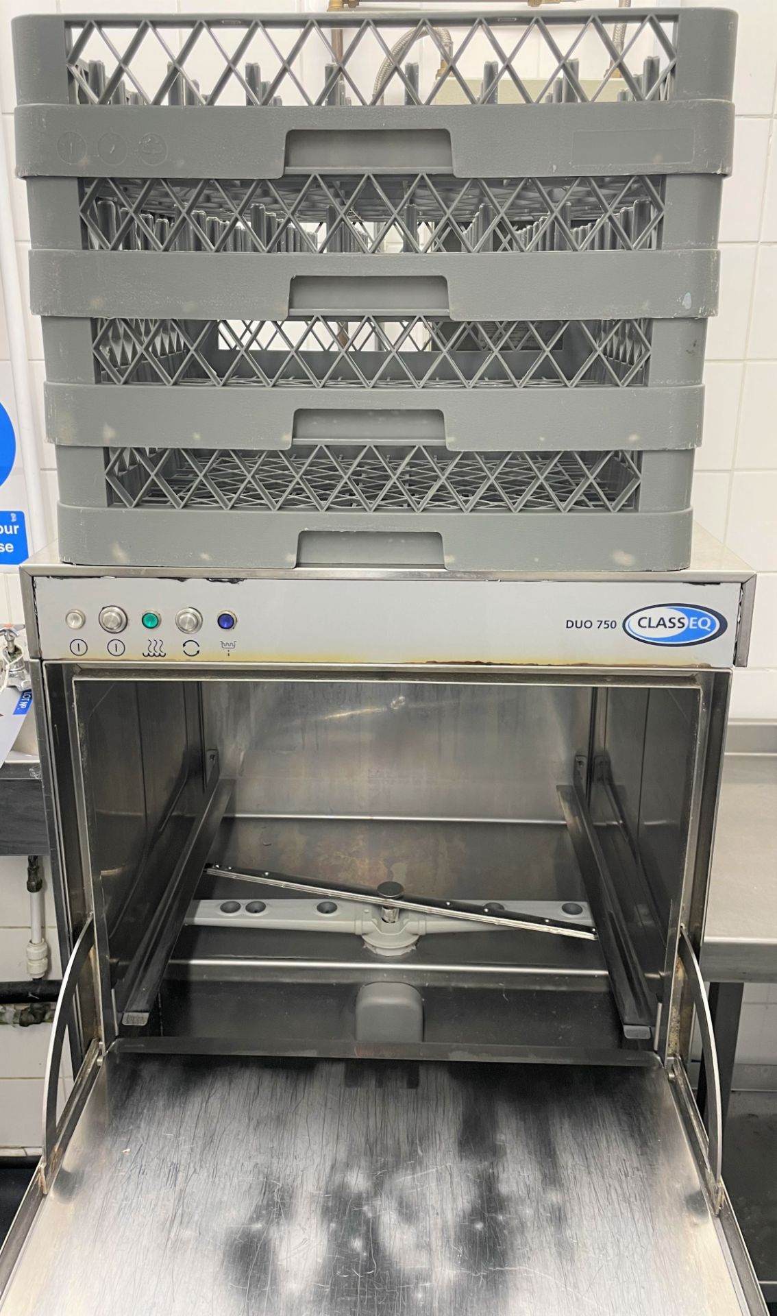 A ClassEQ DUO750 Dishwasher on stand with 4 baskets. - Image 2 of 2