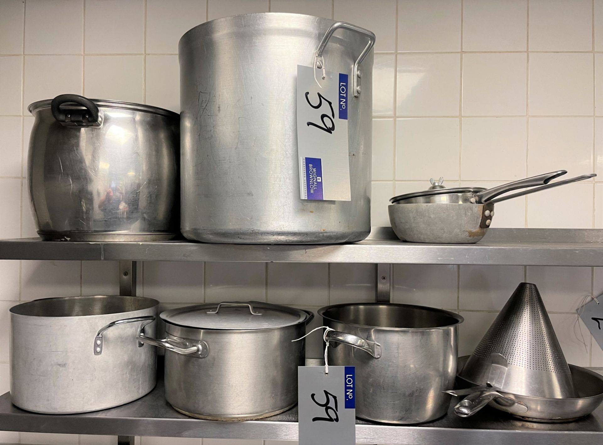 Assorted Pots, Pans and Catering Equipment.