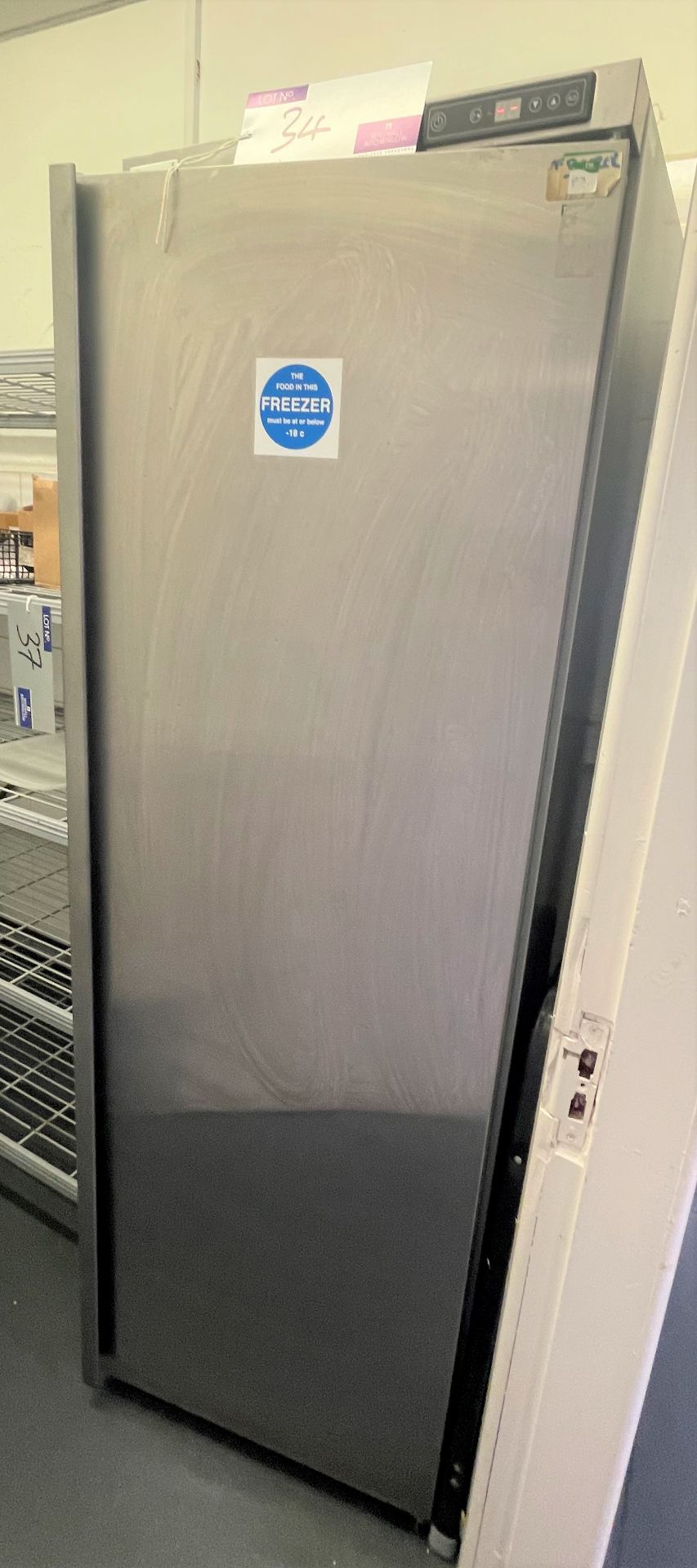 A LEC CU357S Upright Freezer, 600mm x 600mm x 1860mm h.