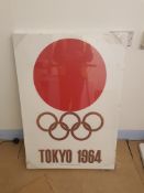 Barn Find. Tokyo 1964 Olympic Games Canvas Print. (1000 x 700 x 45mm). With original Protective Fil