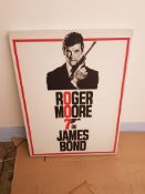 Barn Find. Roger Moore As James Bond Canvas Print. (600 x 800 x 45mm). No Protective Film. Dust Mar