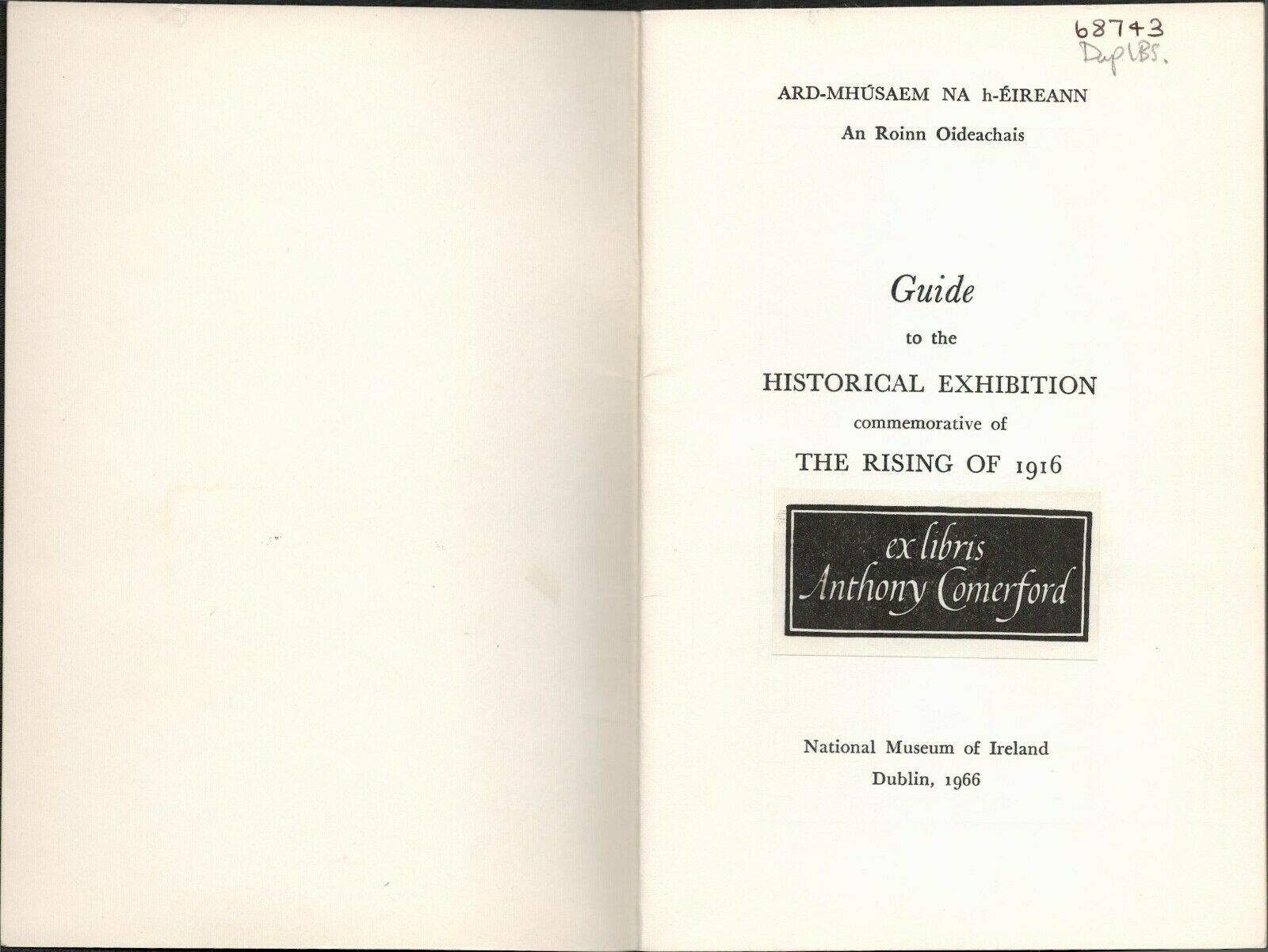 1966 Rare Exhibition Guide 50th Anniversary The Easter Rising 1916 - Image 2 of 12