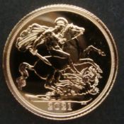 22ct. GOLD SOVEREIGN