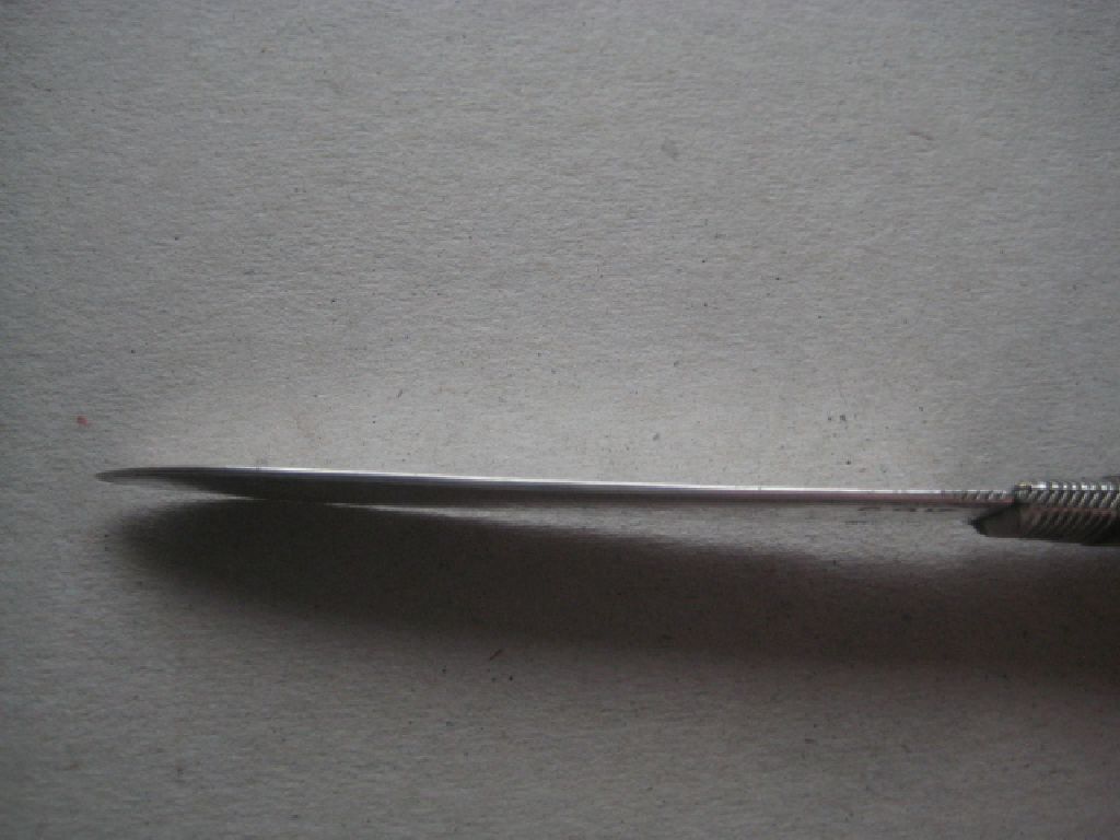 Rare Large Double Duty Marked Mother of Pearl Hafted Silver Fruit Knife - Image 8 of 12