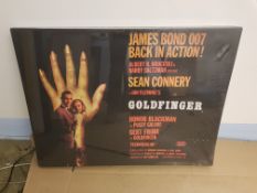 Barn Find. James Bond Goldfinger Large Canvas Print. (600 x 800 x 45mm). With original Protective F