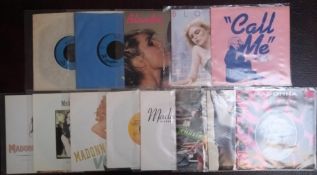 12x Elvis Presley Vinyl Records. 13x Madonna / Blondie Vinyl Records.