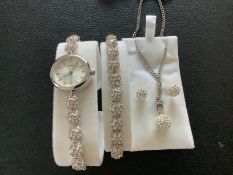 Stunning Sekonda Ladies 4 Piece As New Glitter Jewellery Gift Set (GS188) Stunning SEKONDA Ladies As
