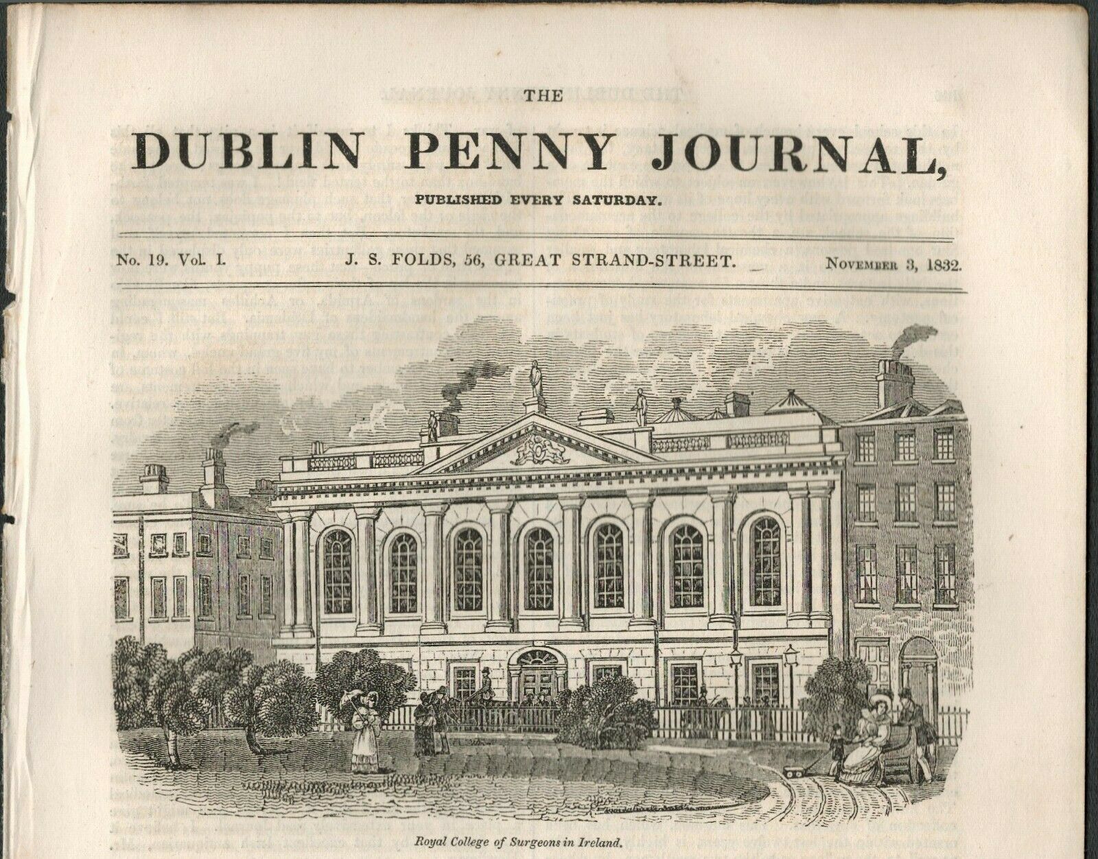 2 Antique Editions 1832 Dublin Penny Journal -24 - Image 2 of 3