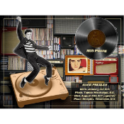 Elvis Presley 'The King' Original 1935 Birth Penny Designed Metal Info Plaque