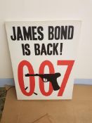 Barn Find. James Bond Is Back. 007. (600 x 800 x 45mm). No Protective Film. Dust Marks To Outer And