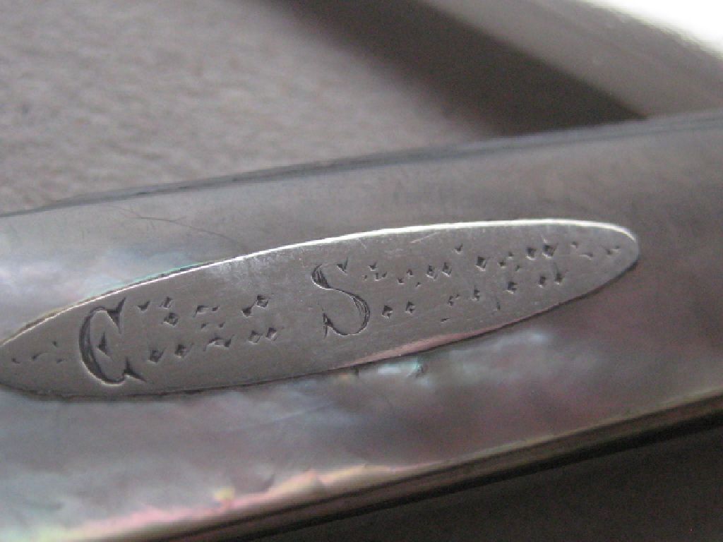 Rare Victorian London Hallmarked Silver Bladed Folding Fruit Knife - Image 4 of 12