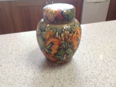 Moorcroft "flame of the forest" Tobacco Jar