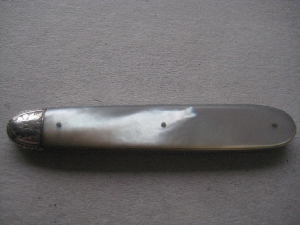 Rare Victorian London Hallmarked Silver Bladed Folding Fruit Knife - Image 12 of 12