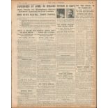 Burning of Cork Ireland By The Black & Tans Antique 1920 Newspaper