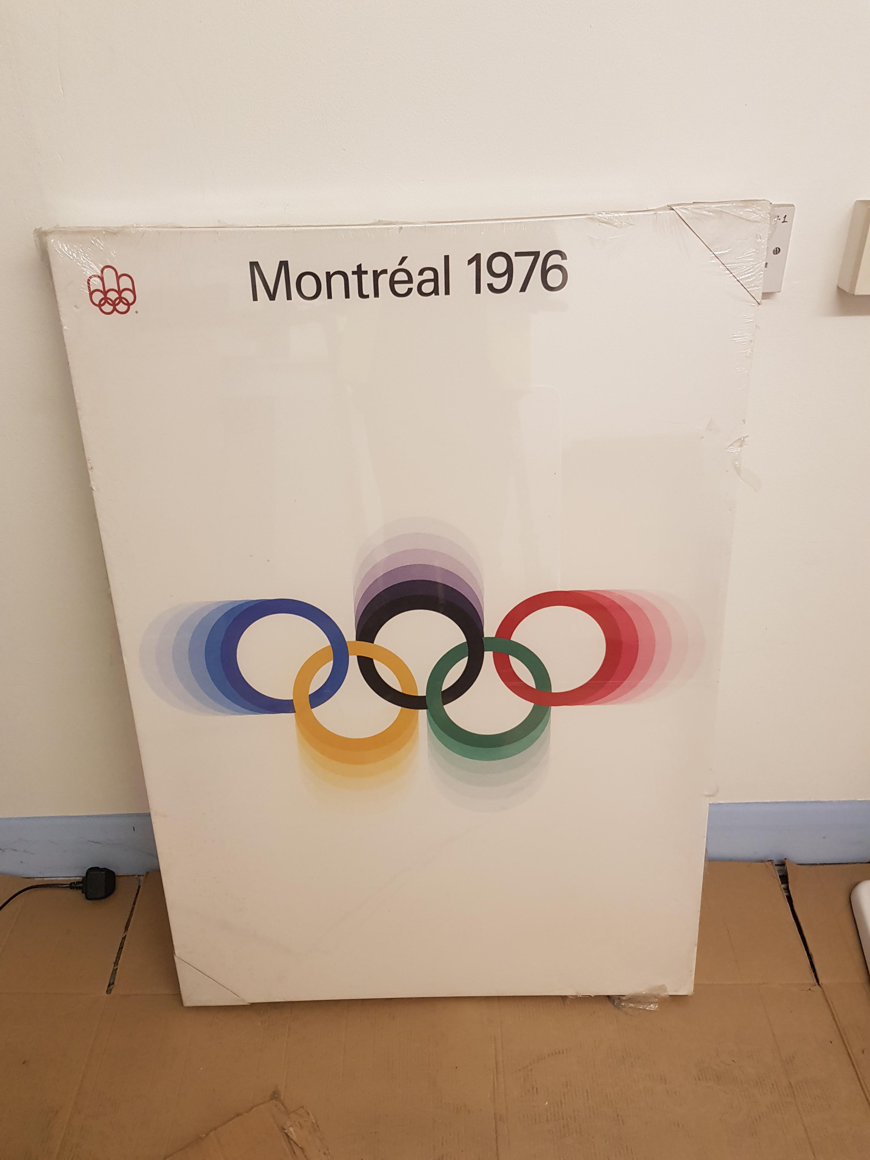 Barn Find. Montreal 1976 Olympic Games Canvas Print. (1000 x 700 x 45mm). With original Protective