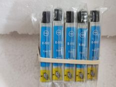 5 Packs of E-592 Ink Cartridge Replacement for Epson T0592 Cyan
