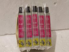 5 Packs of E-963 Ink Cartridge Replacement for Epson T0963 Magenta