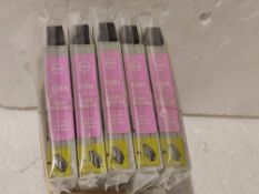 5 Packs of E-966 Ink Cartridge Replacement for Epson T0966 Light Magenta