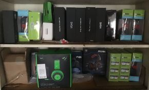 Large lot of New and Customer Returns Headphones 20+ sets