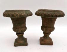 Vintage 2 x Terracotta Urns Each Measures 5 inches tall.