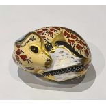 Royal Crown Derby Country Mouse Paperweight 2000 Gold Stopper
