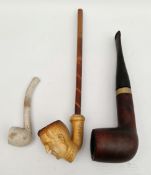 Vintage Pipes Includes Clay Pip 3 in total