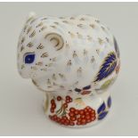 Royal Crown Derby 2008 Dormouse Paperweight Gold Stopper