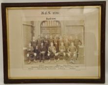 Antique BCS Rugby 1st IV Rugby Photograph Picture 1899. Measures 19 inches by 15 inches.