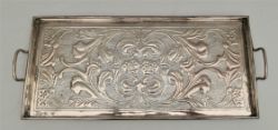 Art Nouveau Keswick School of Industrial Art Oblong Tray Measures 23 inches long by 9.5 inches wide
