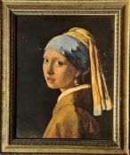 Framed Decorative Print Johannes Vermeer Girl With a Pearl Earring