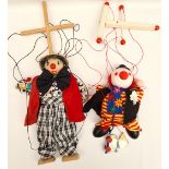 Vintage Marionette Puppets Clowns