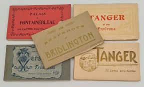 Parcel of 76 Assorted Postcards In 5 Booklets Bridlington, Tanger etc