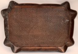 Antique Arts & Crafts Style Copper Tray