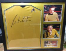William Shatner “ Captain James T Kirk” Star Trek Framed Signed Top