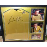 William Shatner “ Captain James T Kirk” Star Trek Framed Signed Top